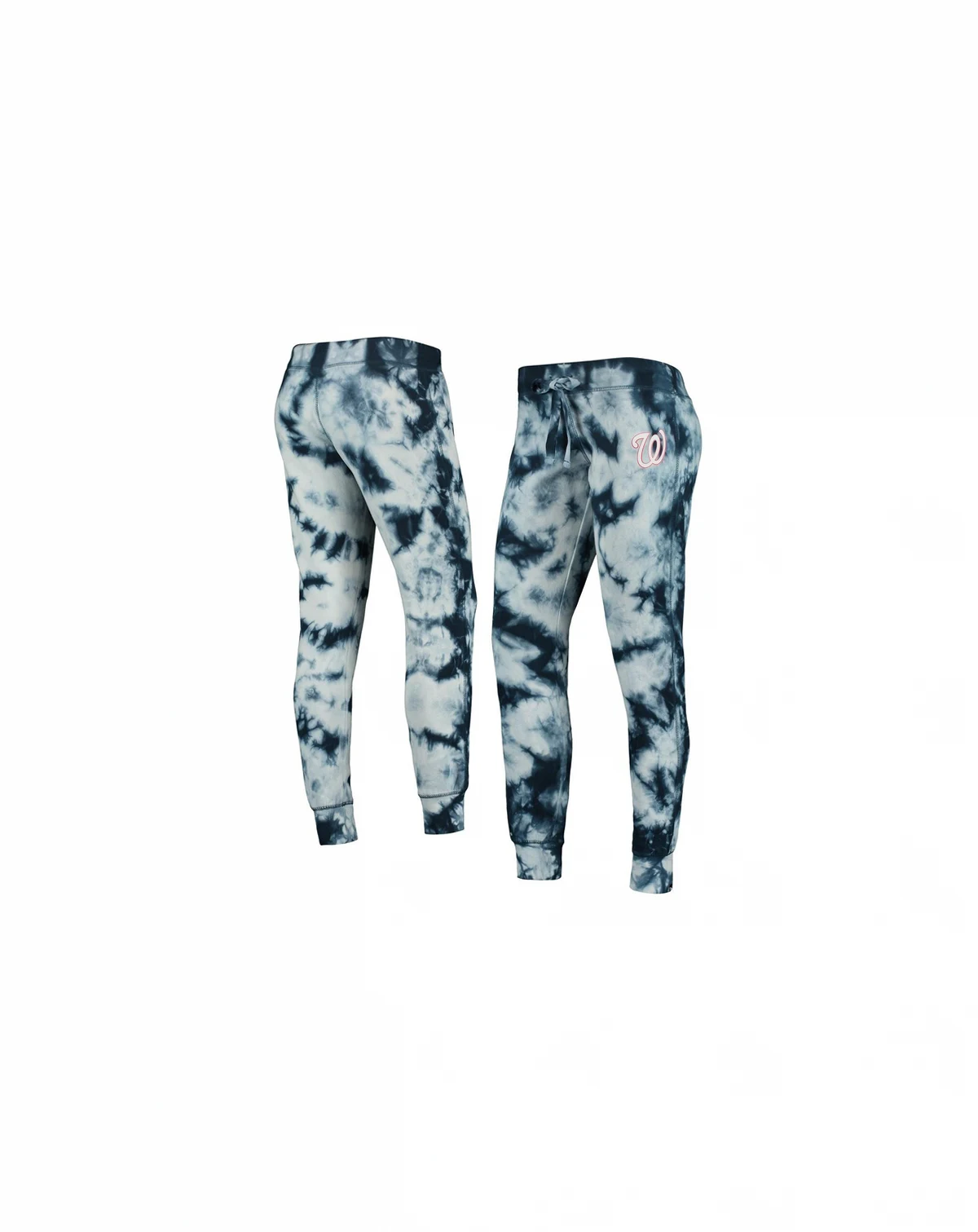 Women's Navy Washington Nationals Tie-Dye Jogger Pants