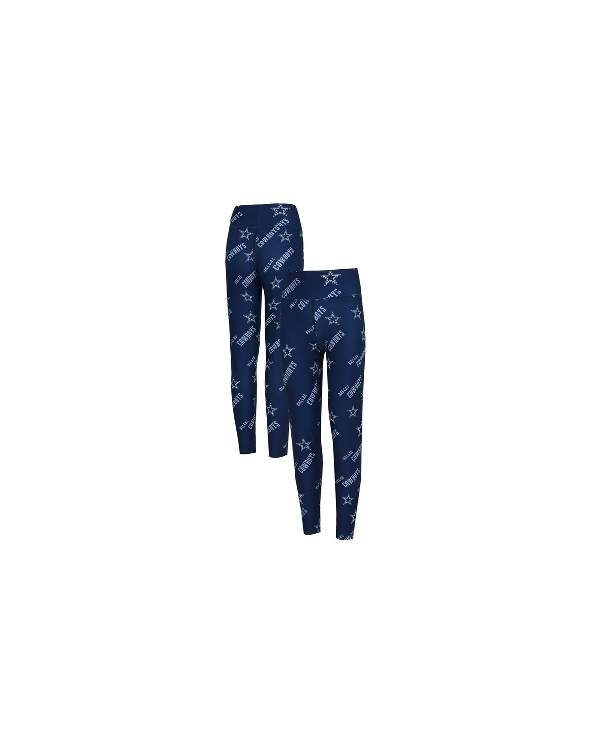 Women's Navy Dallas Cowboys Breakthrough Allover Print Knit Sleep Leggings
