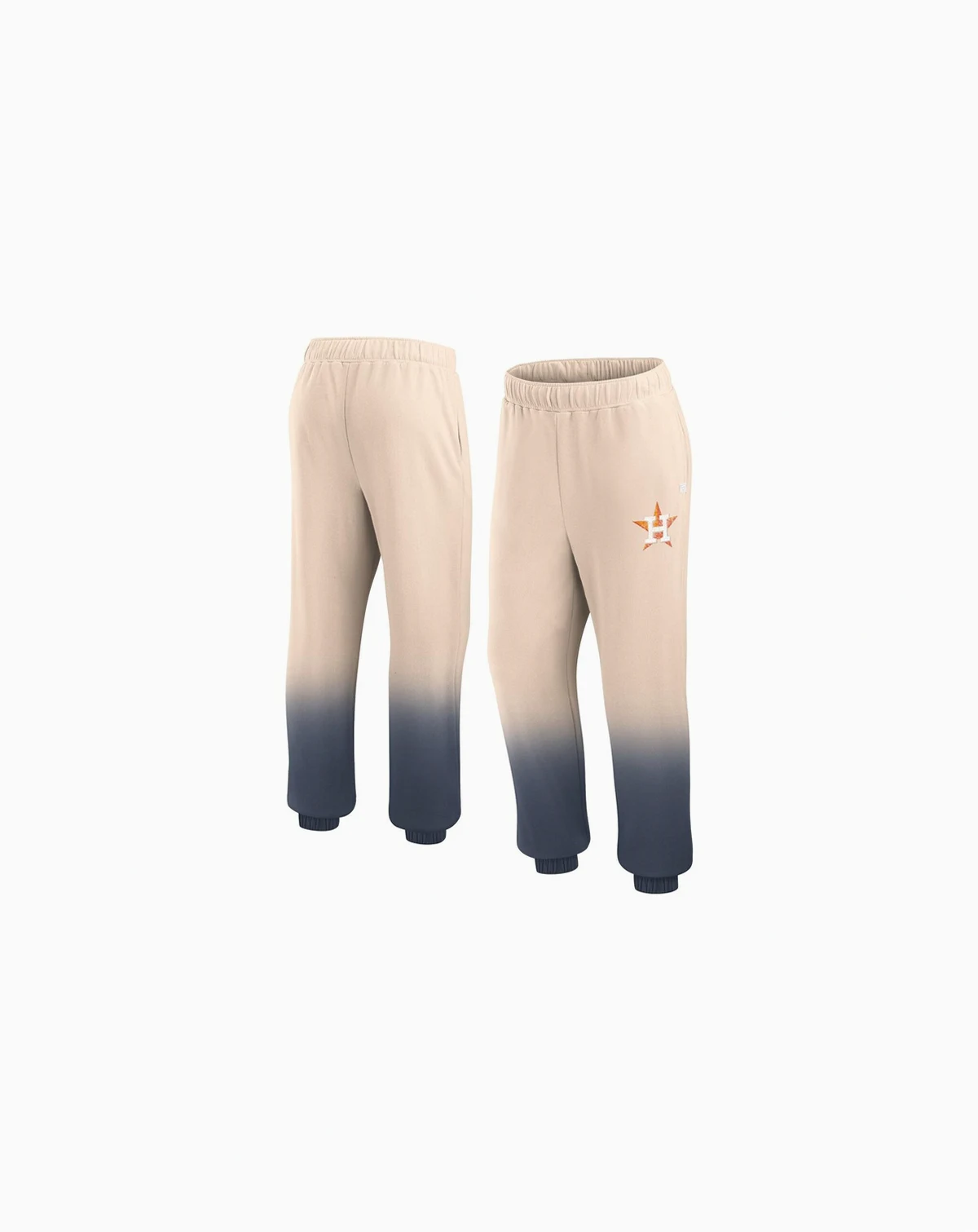 Women's Tan, Navy Distressed Houston Astros Luxe Ombre Lounge Pants