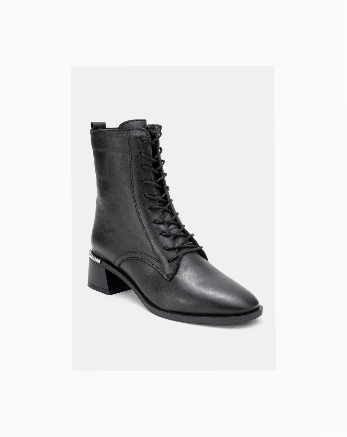 Avia Leather Block Heel Boot (Women)
