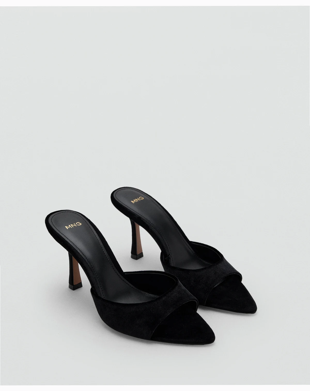 Women's Velvet Heel Sandals
