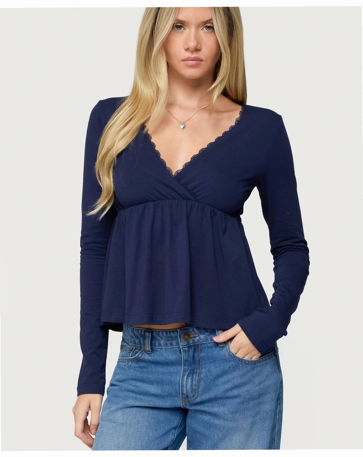 Women's Kenzie Long Sleeve Babydoll Top
