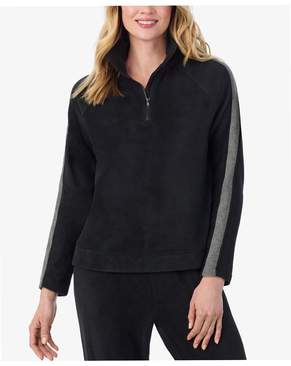 x Jennifer Lake Fleecewear with Stretch Half-Zip Pullover
