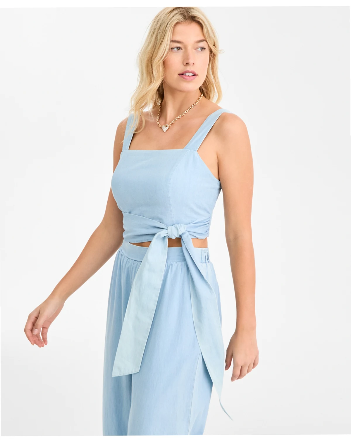 Women's Cotton Cropped Sleeveless Top, Macy's Exclusive