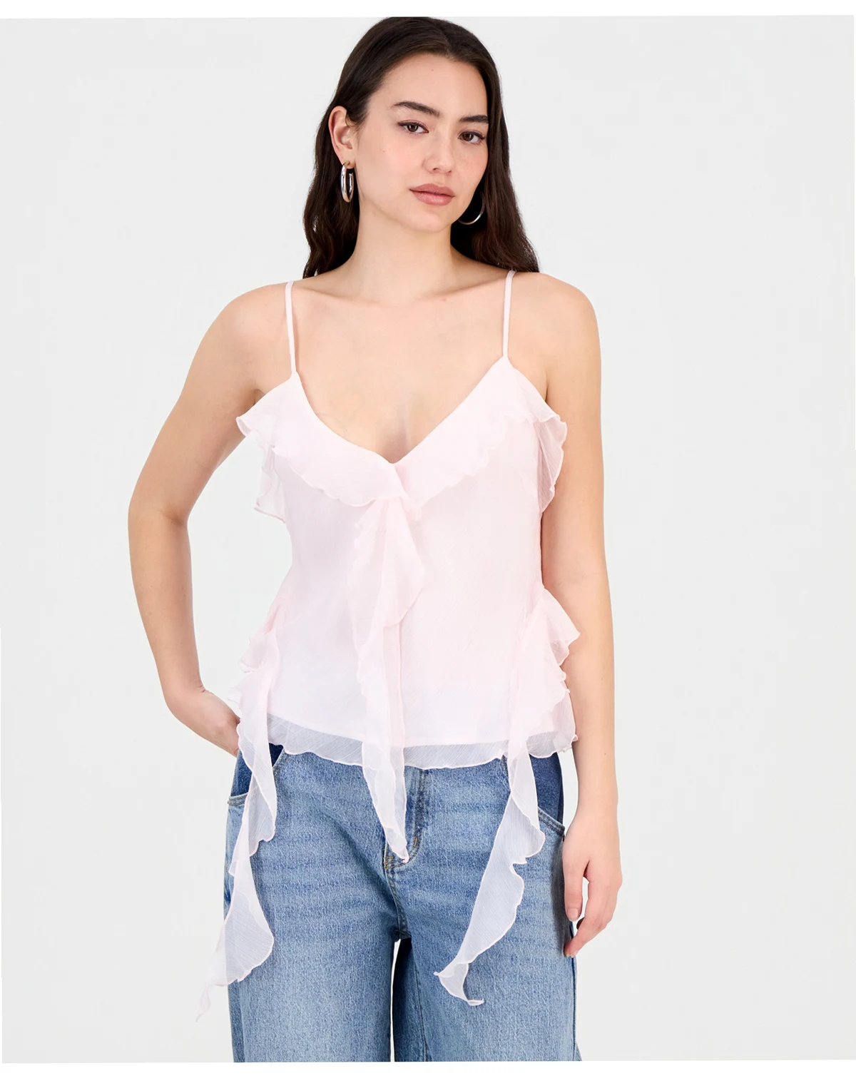 Women's Cascade Ruffle Tank, Macy's Exclusive