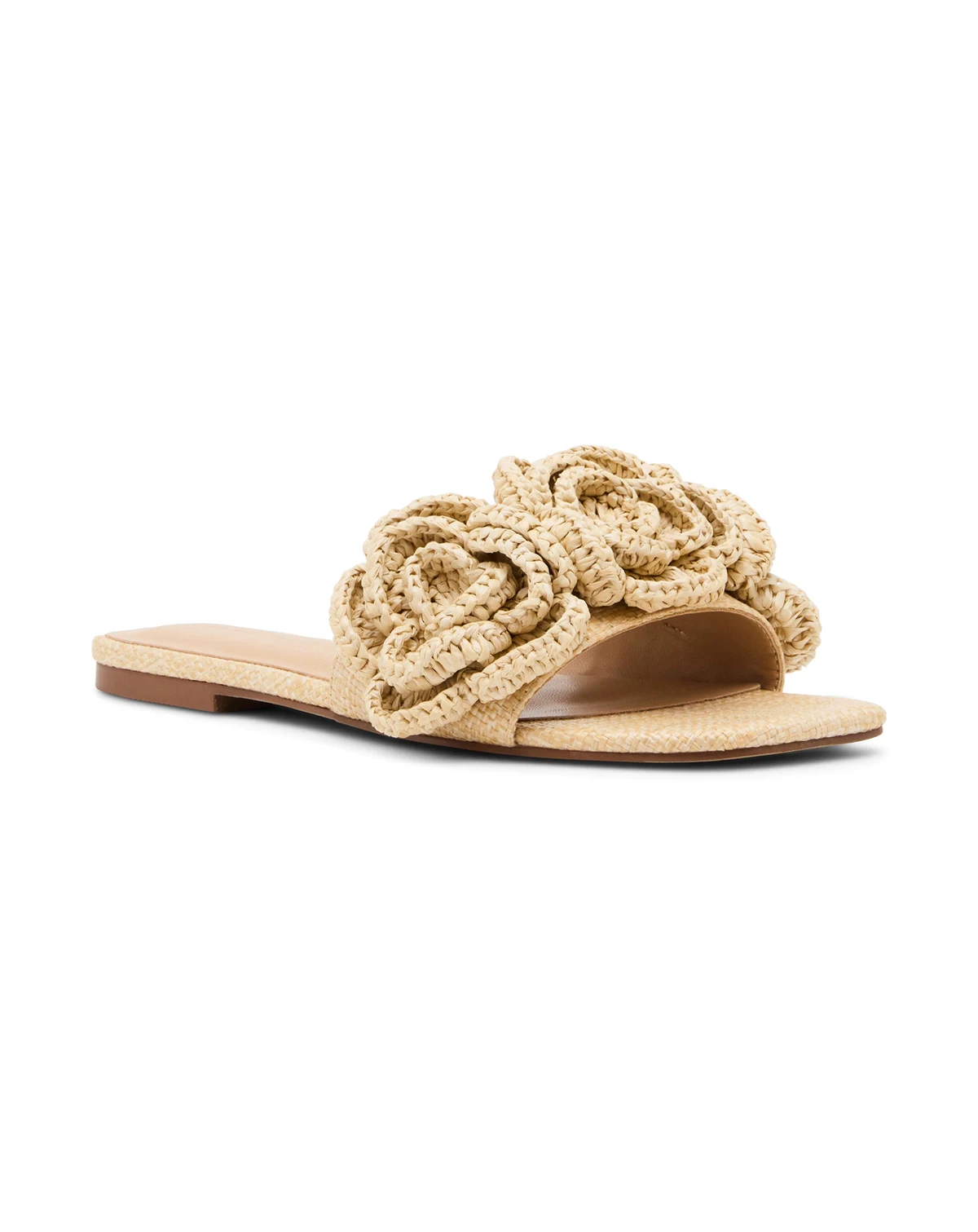 Women's Marisol Raffia Flower Slide Sandals