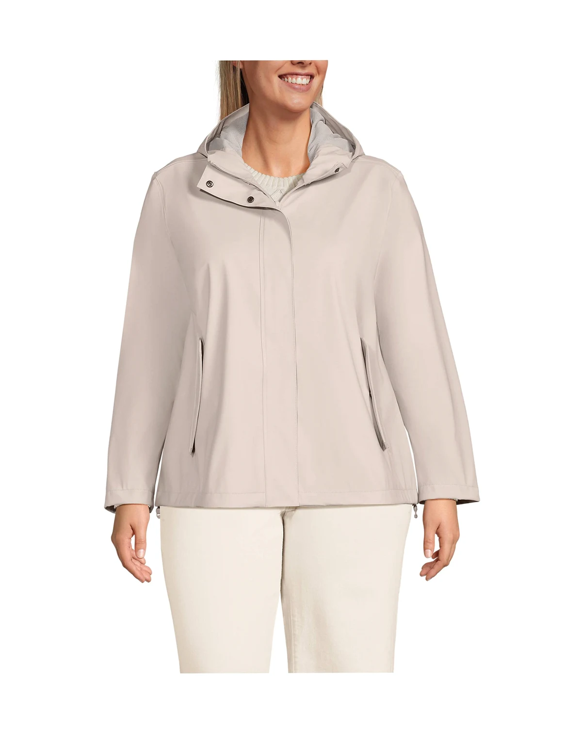 Plus Size Squall Waterproof Rain Slicker Jacket