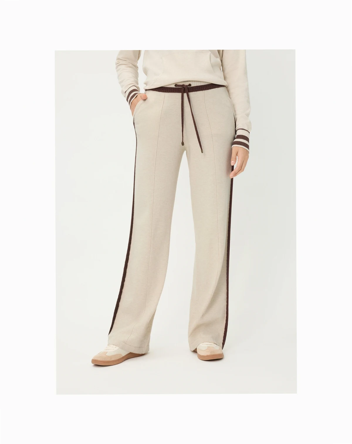 Women's Anna Fit Wide Leg Knit Drawstring Pant