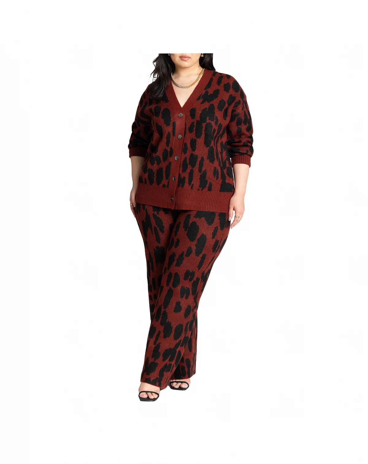 Women's Plus Size Intarsia Sweater Pant