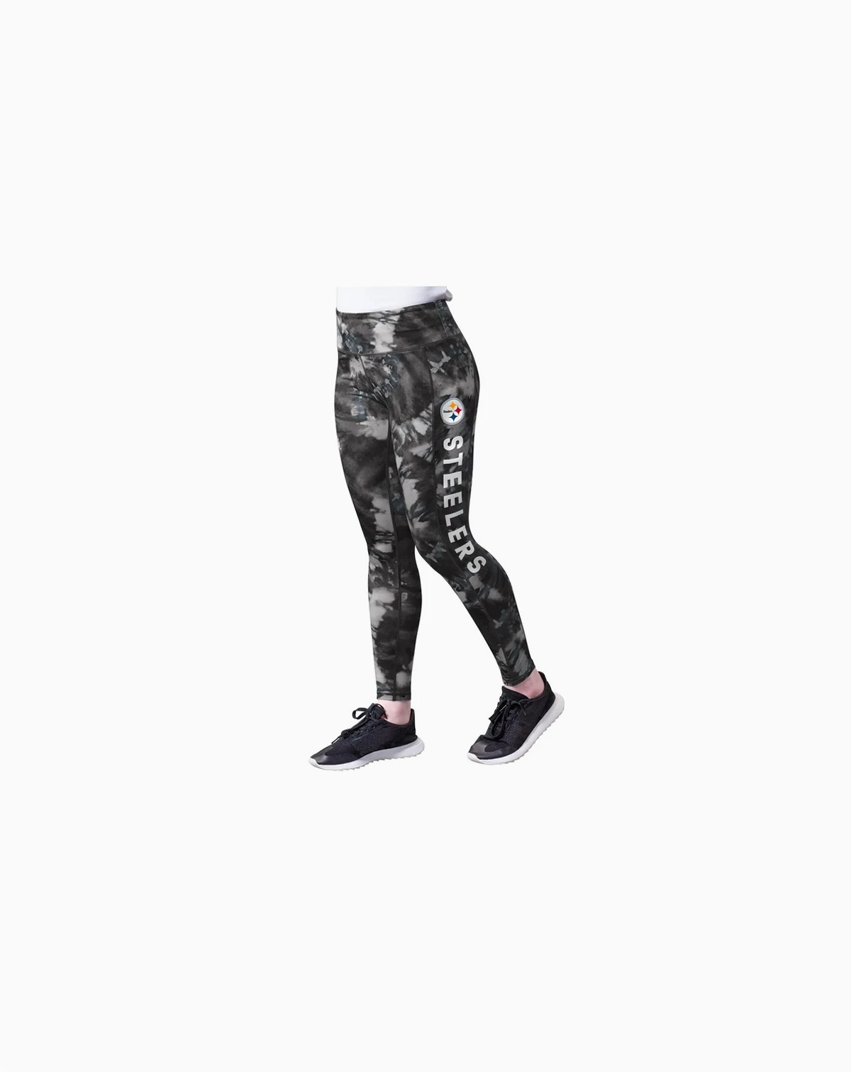 Women's Black Pittsburgh Steelers Aubrey Tie-Dye Leggings