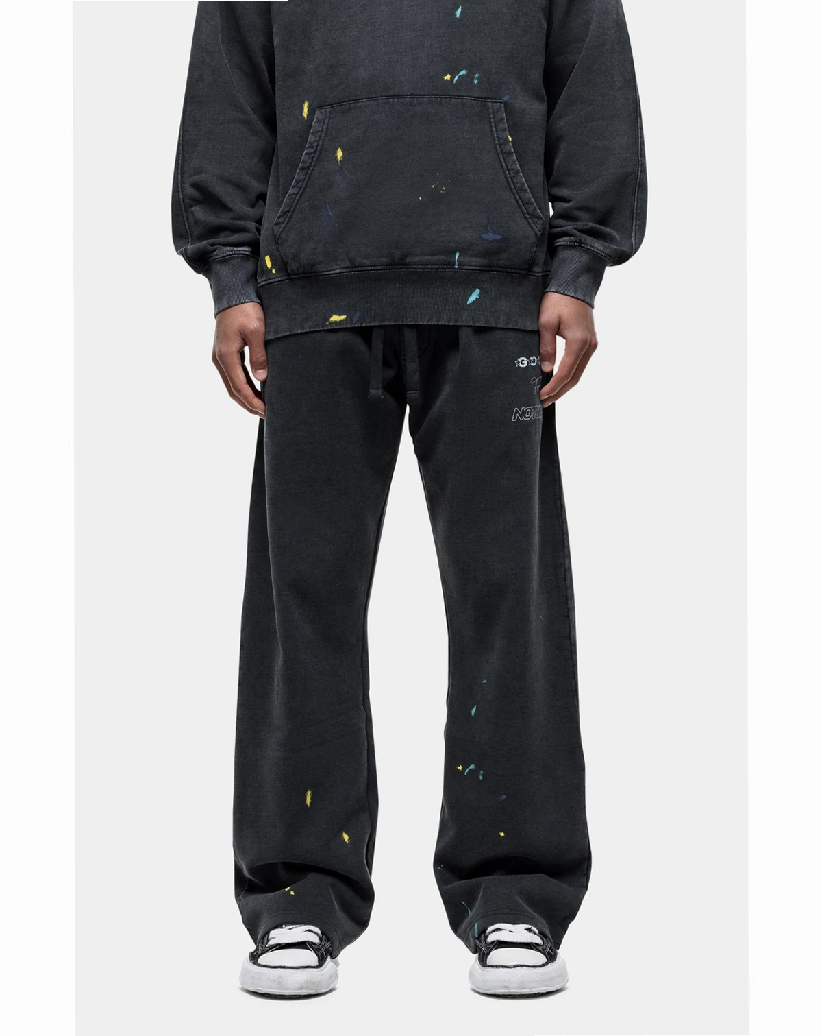 Men's Nevada Black Paint Baggy Jogger