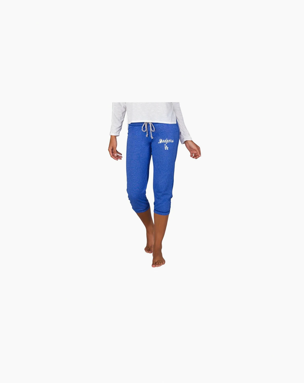 Women's Royal Los Angeles Dodgers Quest Knit Capri Pants