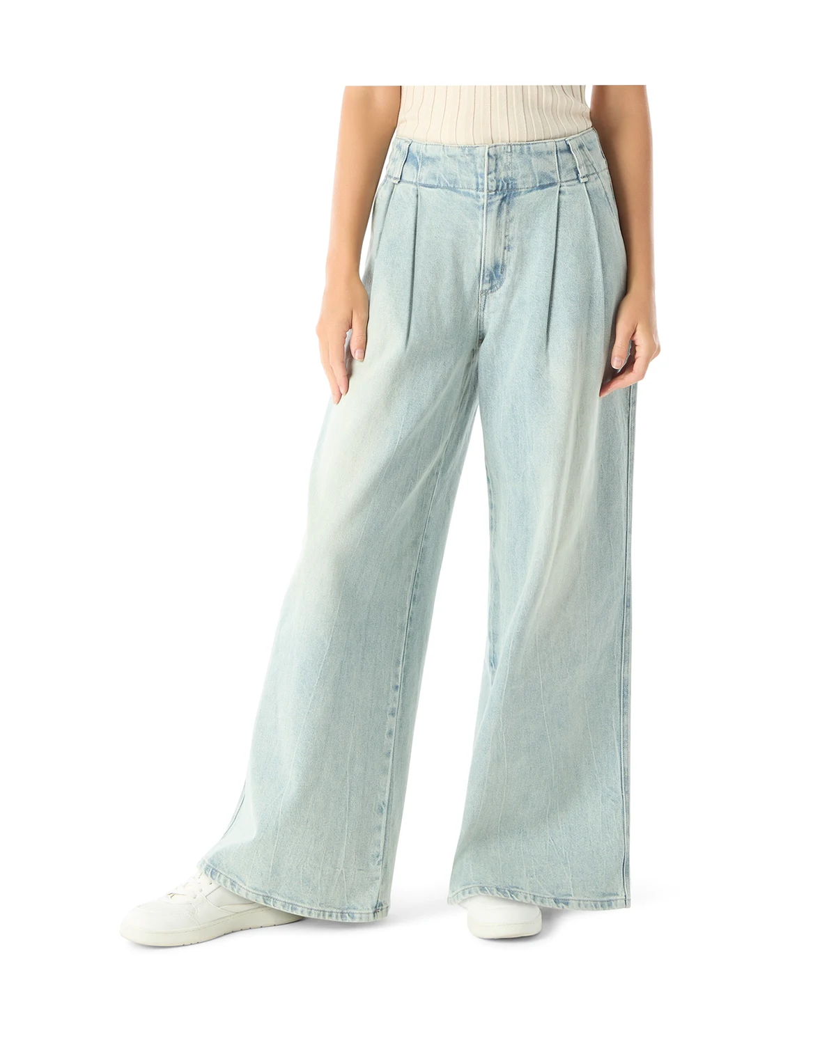 DO by Women's Posey Pleated Wide-Leg Trousers