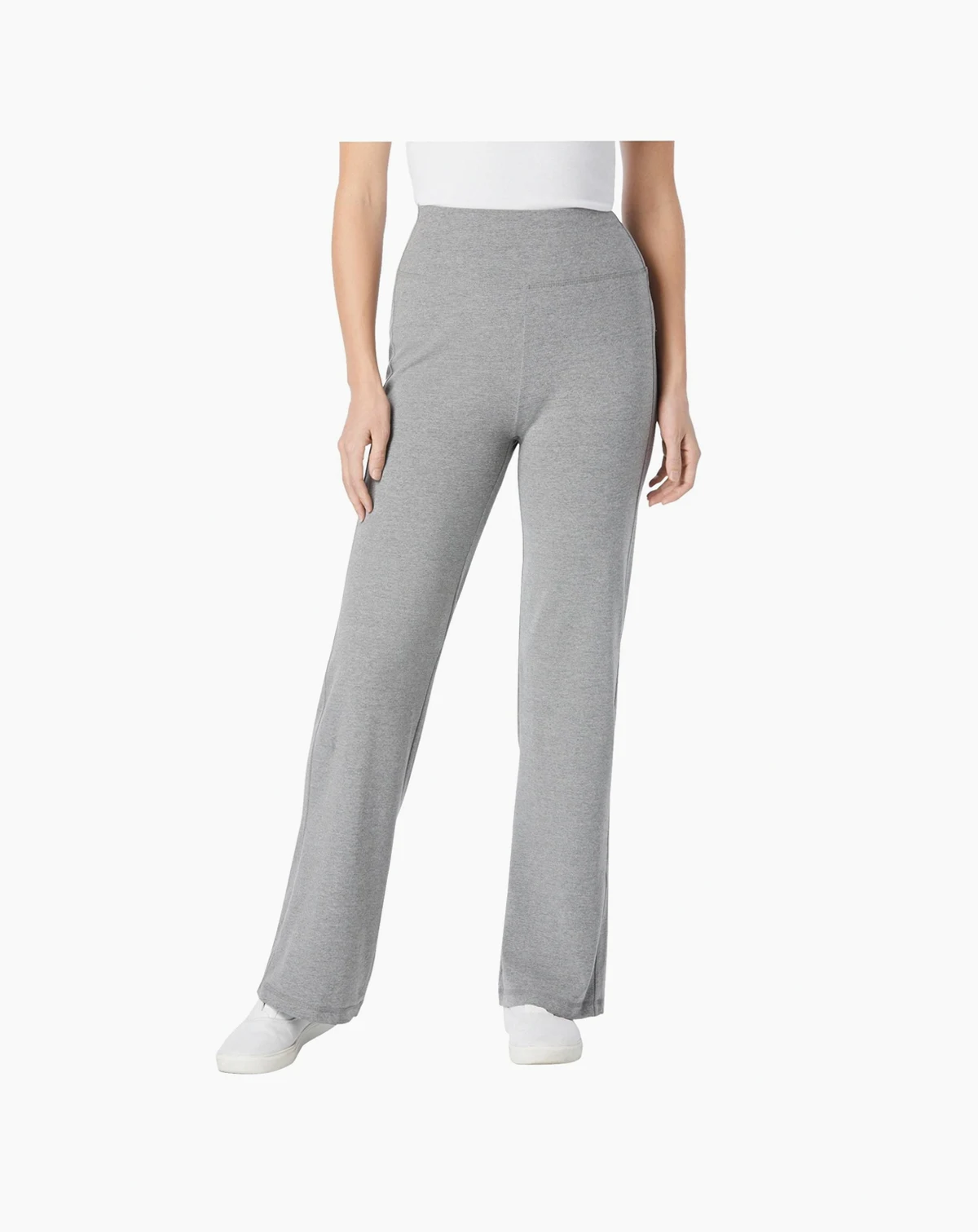 Women's Within Tall Stretch-Cotton Knit Pull-On Wide-Leg Leggings