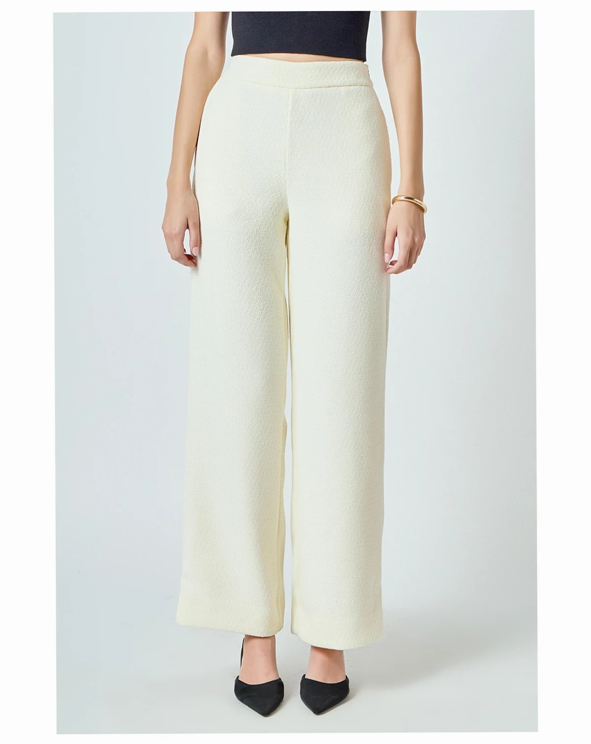 Women's Tweed Wide Pants