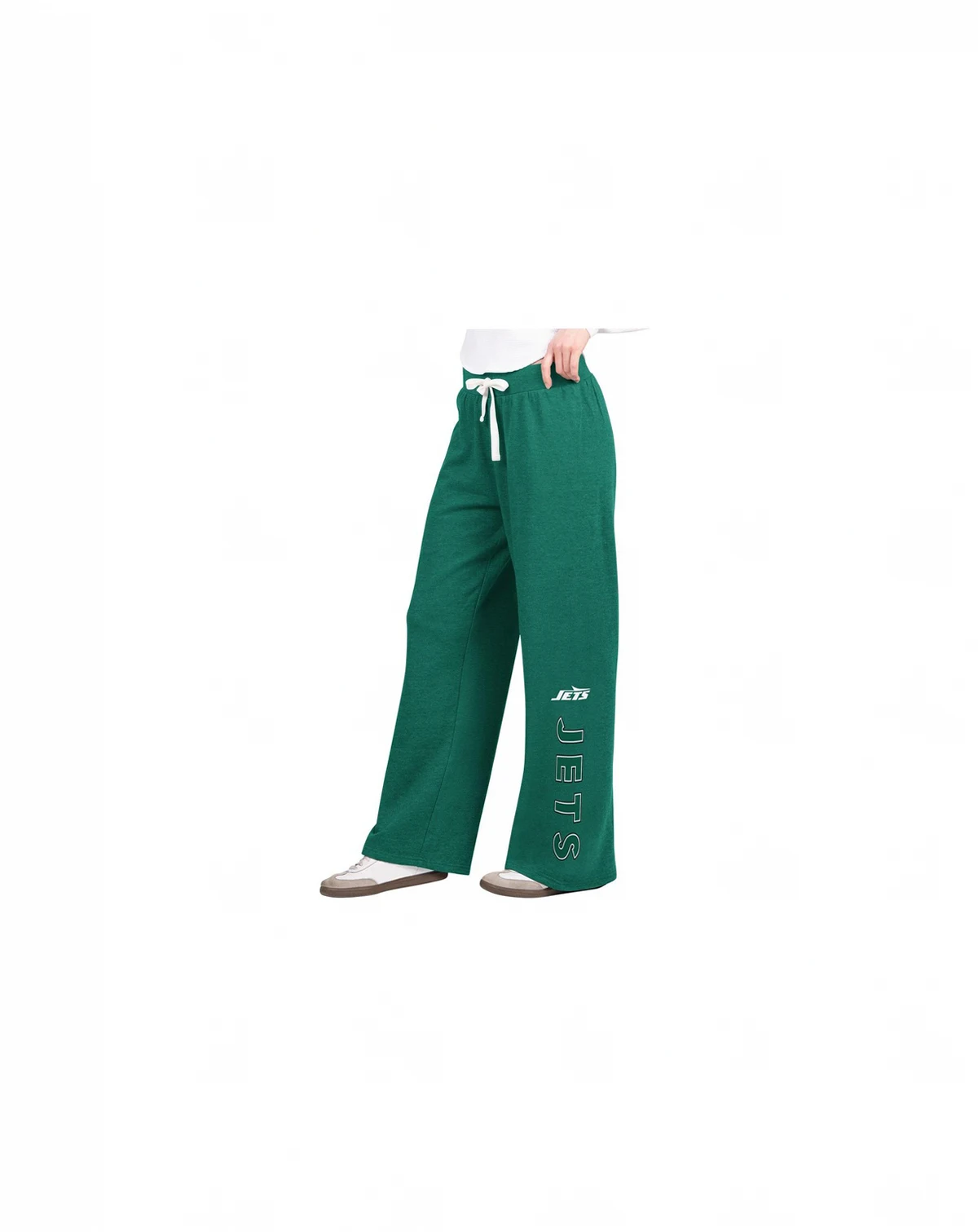 Women's Green New York Jets Field Wide Leg Sweatpants