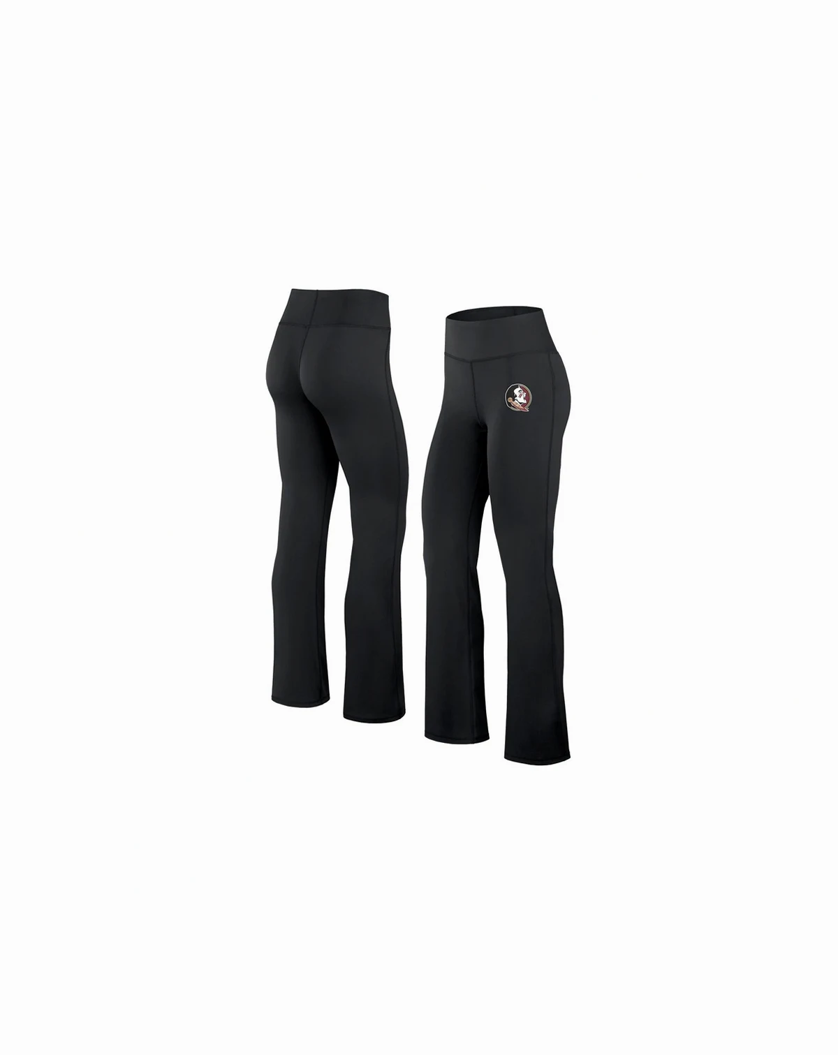 Women's Black Florida State Seminoles Training Camp Maxed Out Flare Leggings
