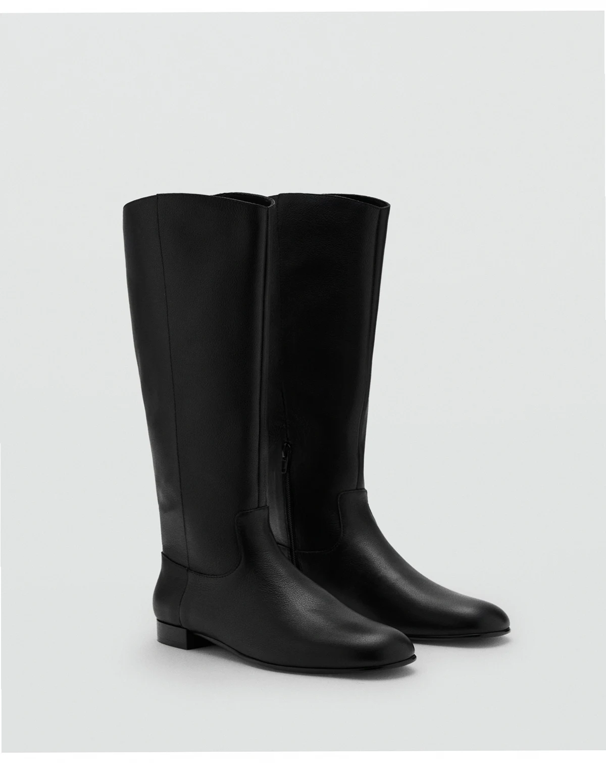 Women's Zipper Leather Boots