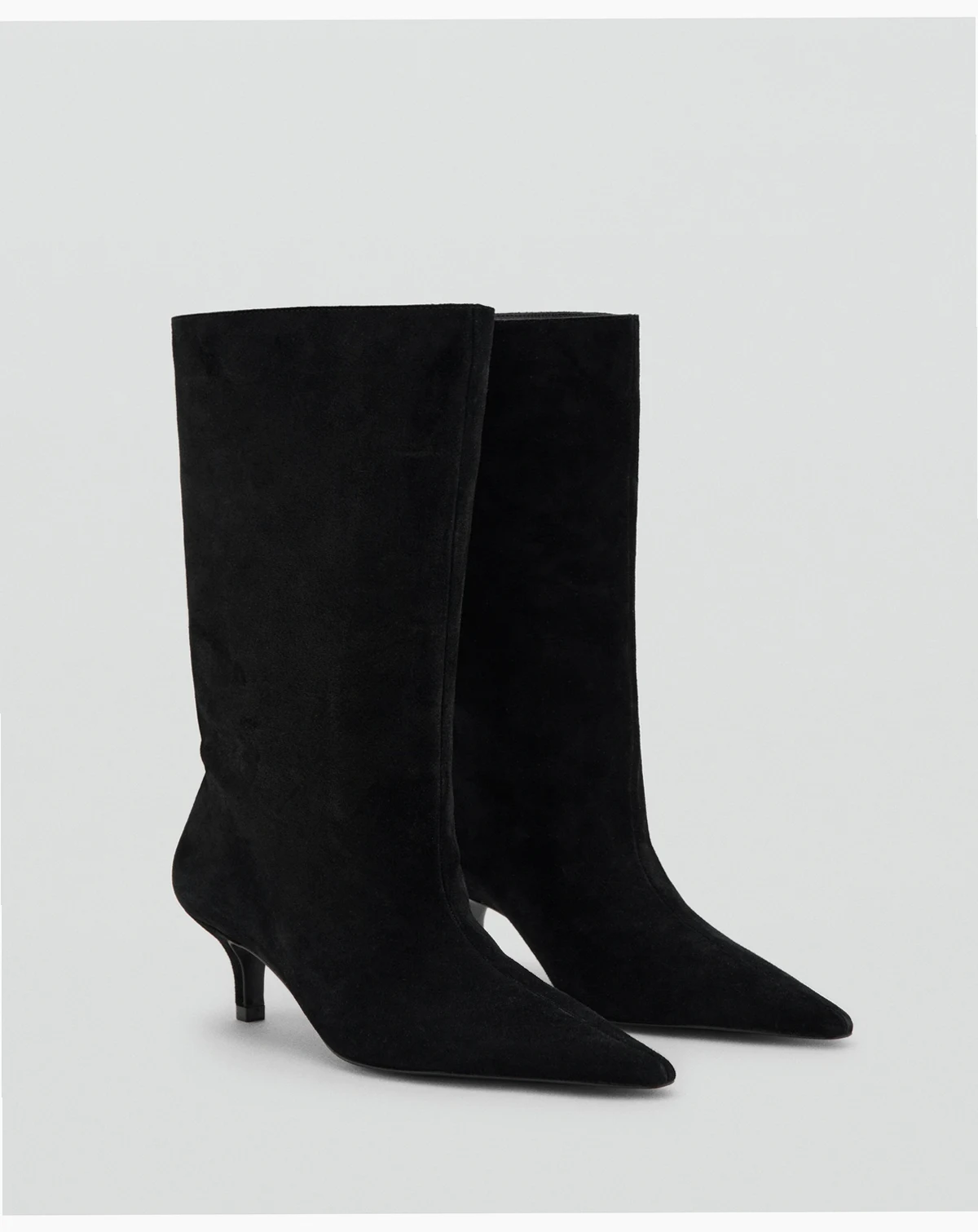 Women's Pointed Toe and Heel Suede Ankle Boots