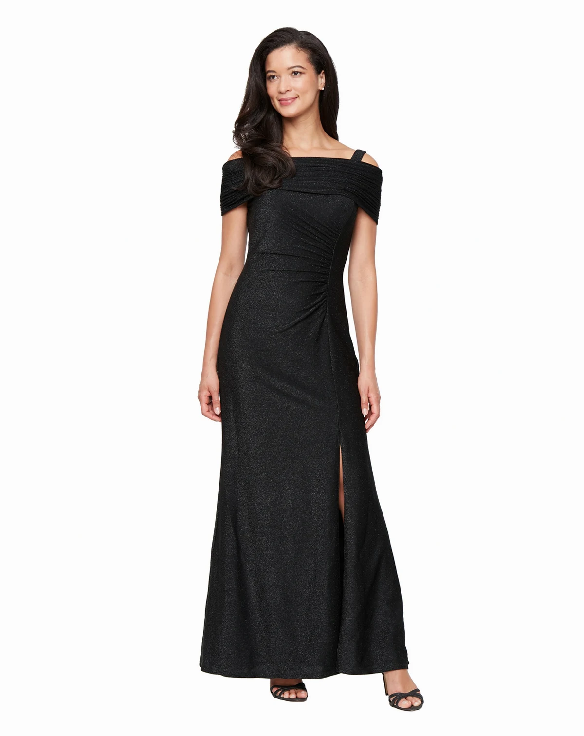 Women's Off-The-Shoulder Long Knit Dress