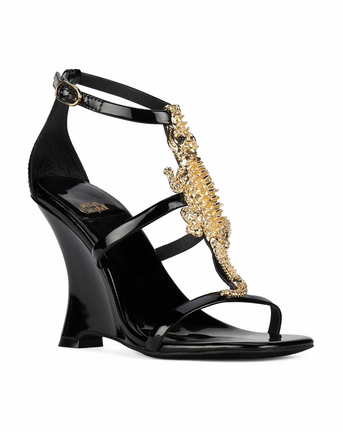 Women's Swamped Embellished Sculpted Wedge Sandals