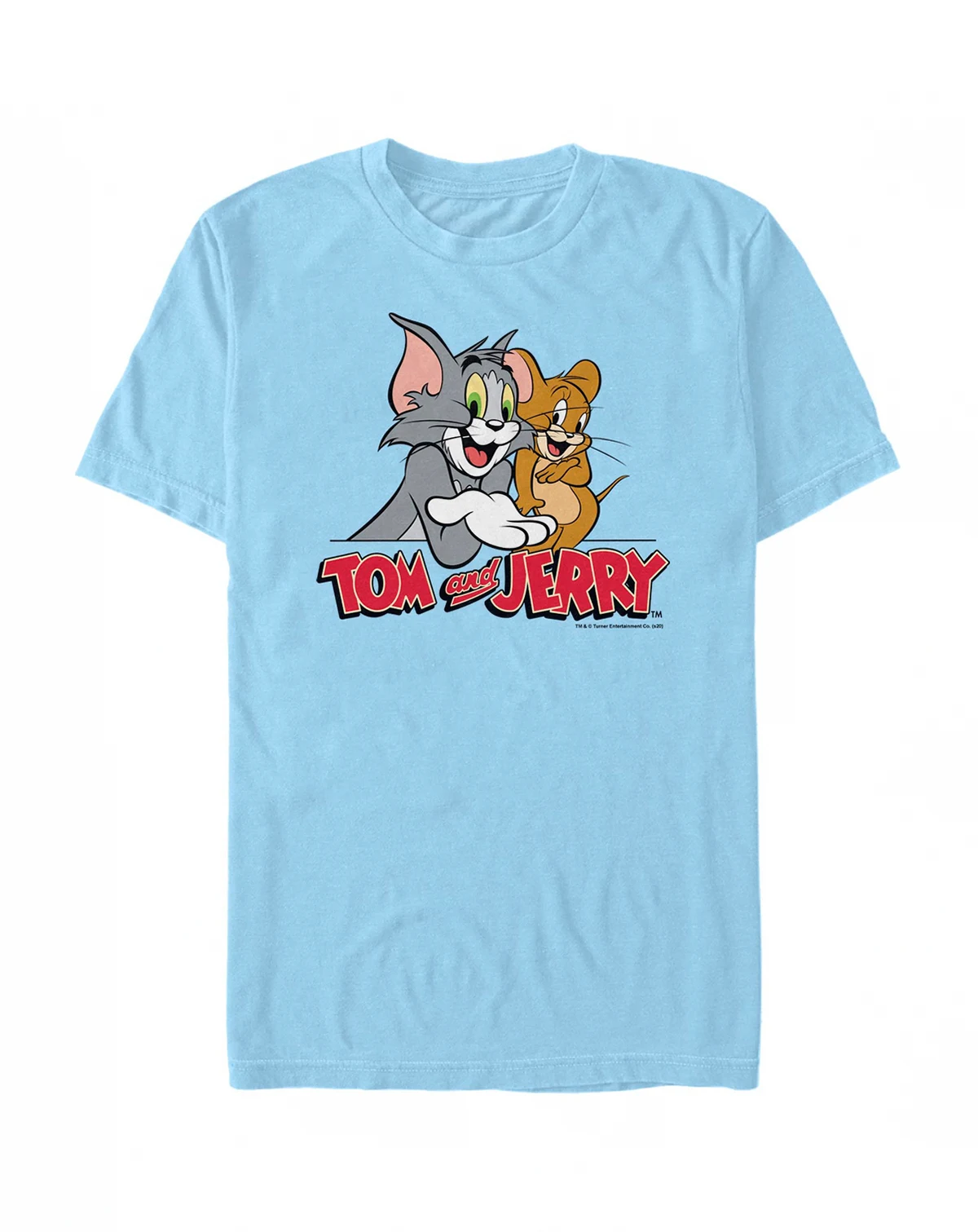 Men's Tom Jerry Simple Buds Short Sleeve T-shirt