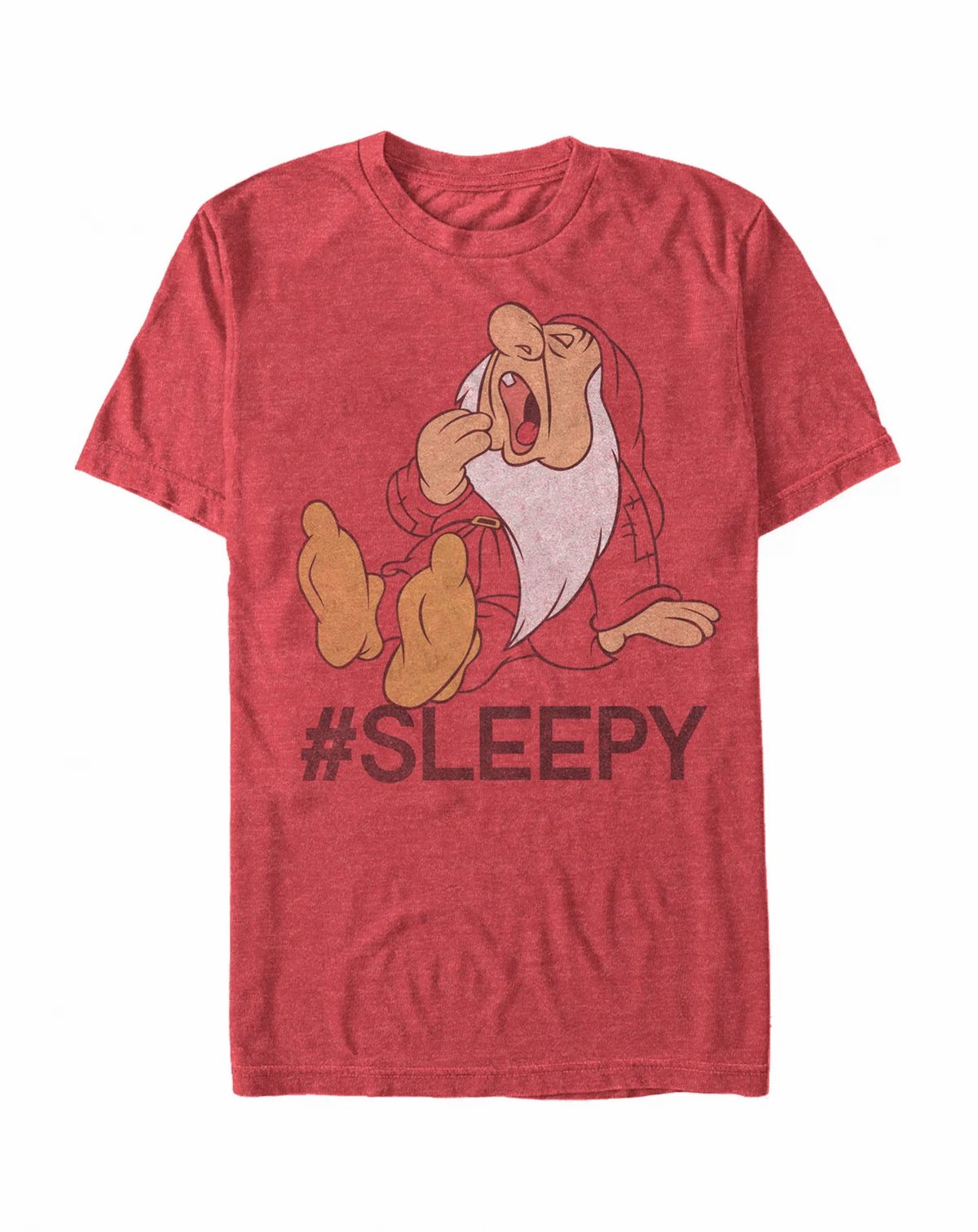 Disney Men's Snow White Sleepy Short Sleeve T-Shirt