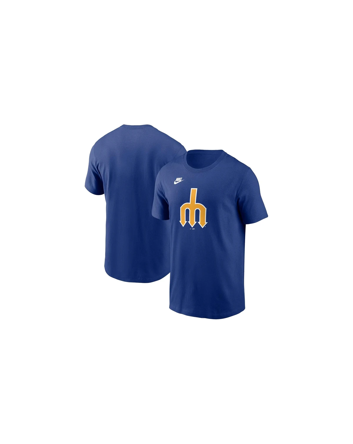 Men's Royal Seattle Mariners Cooperstown Collection Team Logo T-Shirt
