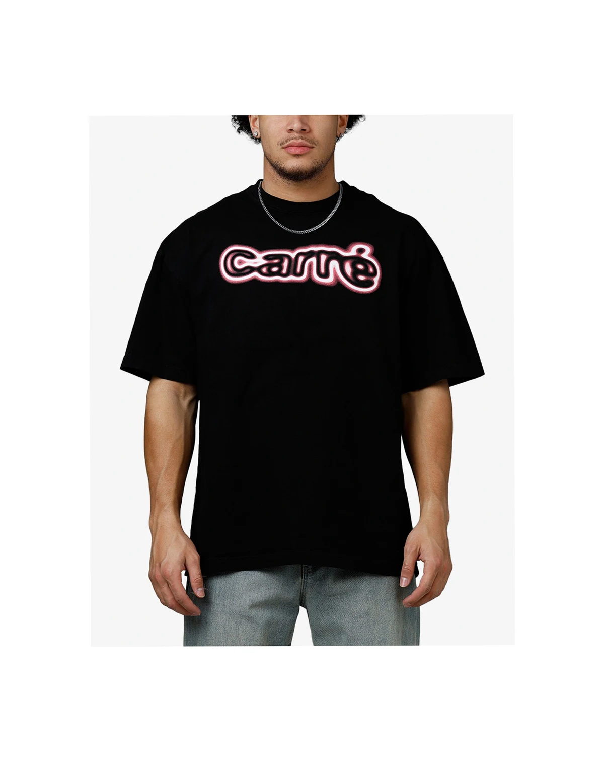 Men's Blushed T-Shirt, Black - Small