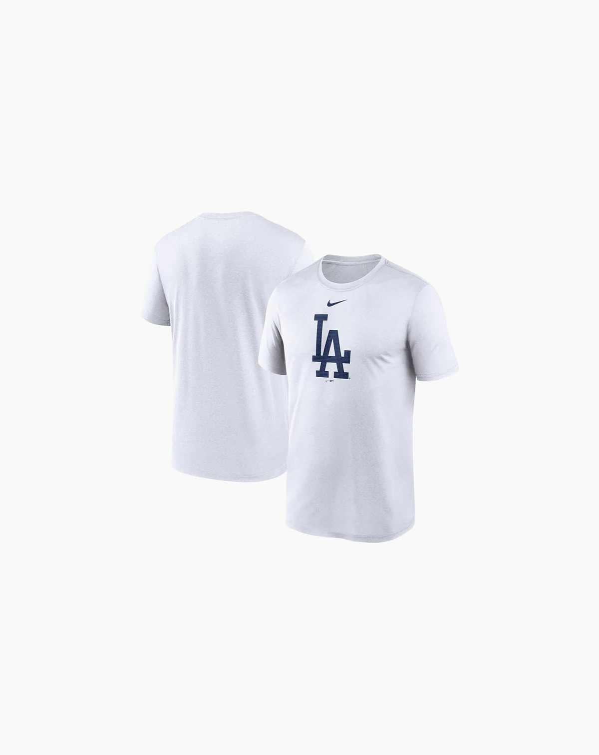 Men's White Los Angeles Dodgers Legend Fuse Large Logo Performance T-shirt
