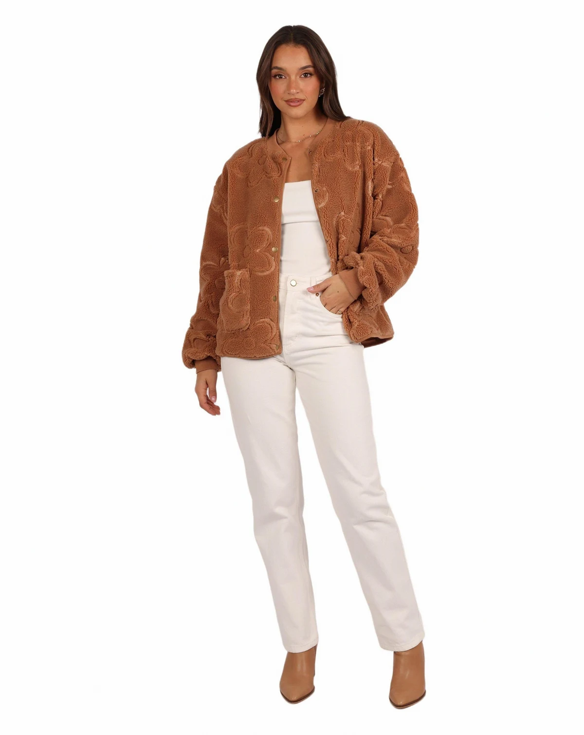 Women's Lasky Flower Pattern Button Down Jacket