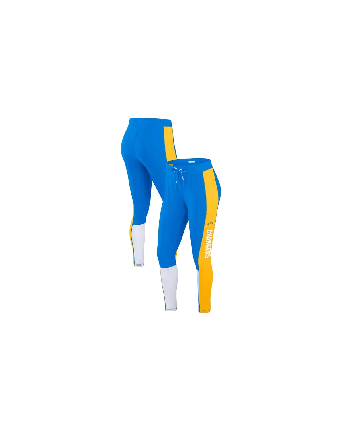 Women's Powder Blue/Gold Los Angeles Chargers Color-Block Leggings