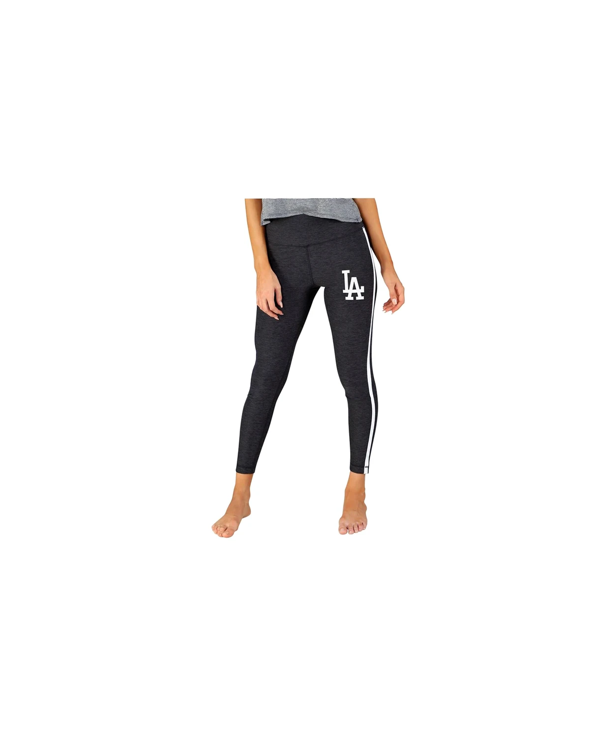 Women's Charcoal/White Los Angeles Dodgers Centerline Knit Leggings