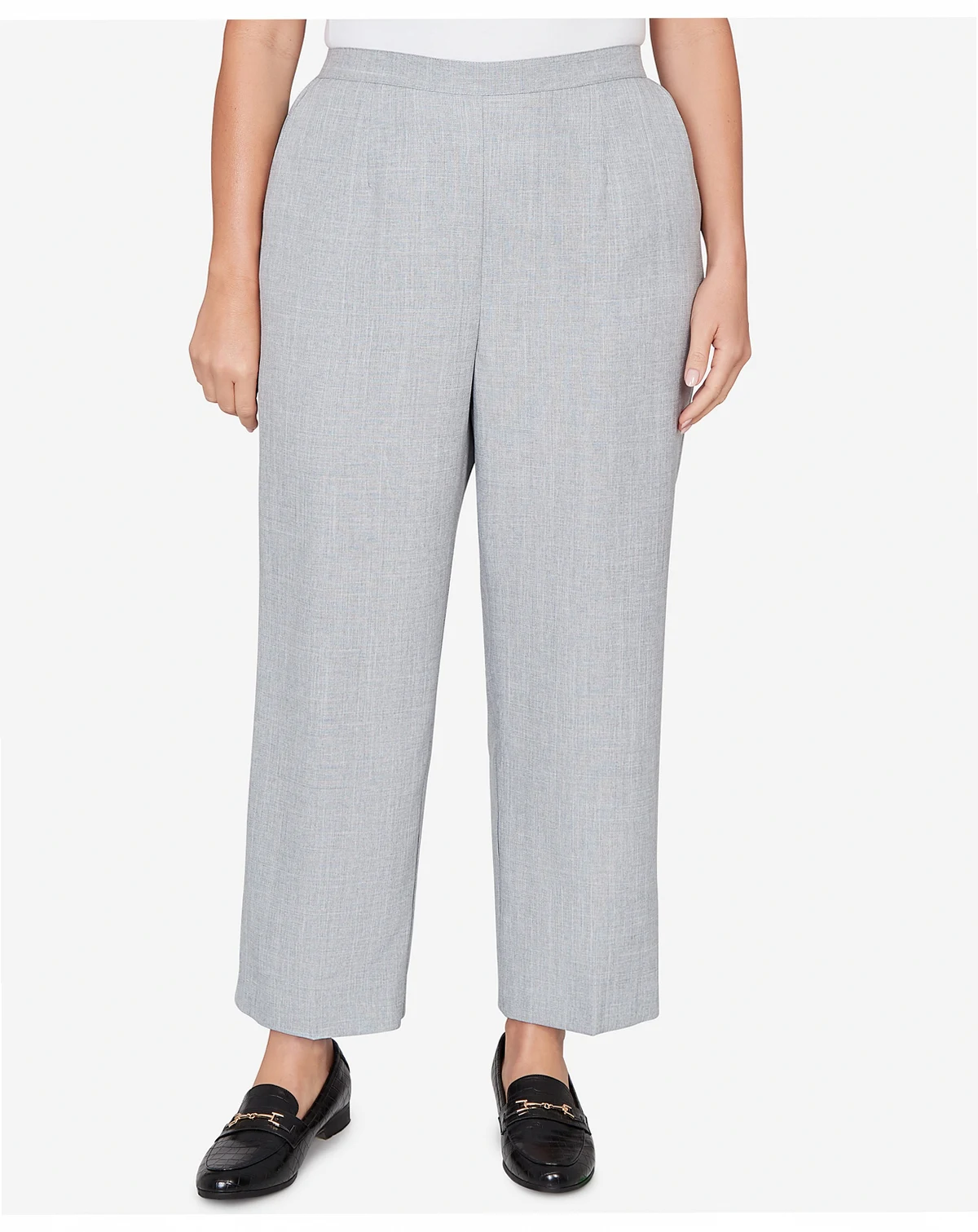 Plus Size Al Fresco Tailored Flat Front  Pants
