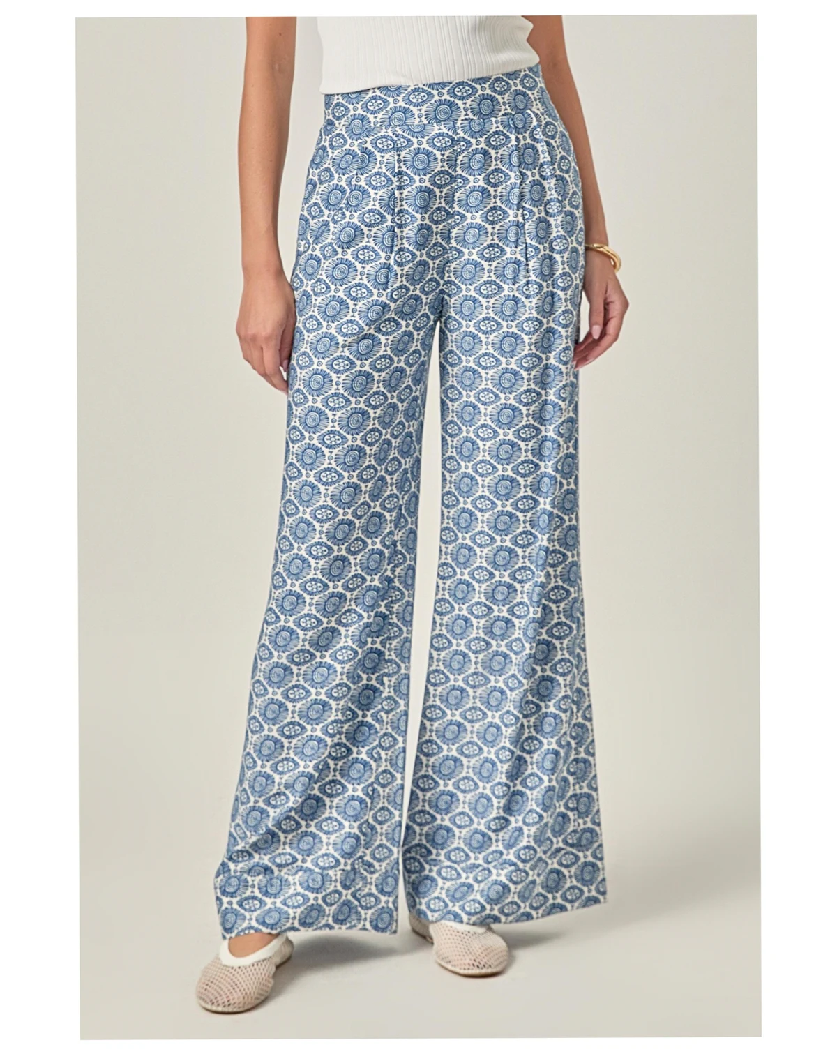 Women's Printed High-Waisted Pants
