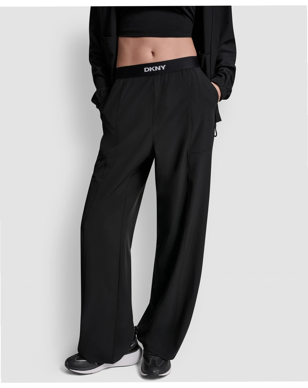 Women's High-Rise Modified Wide-Leg Pants