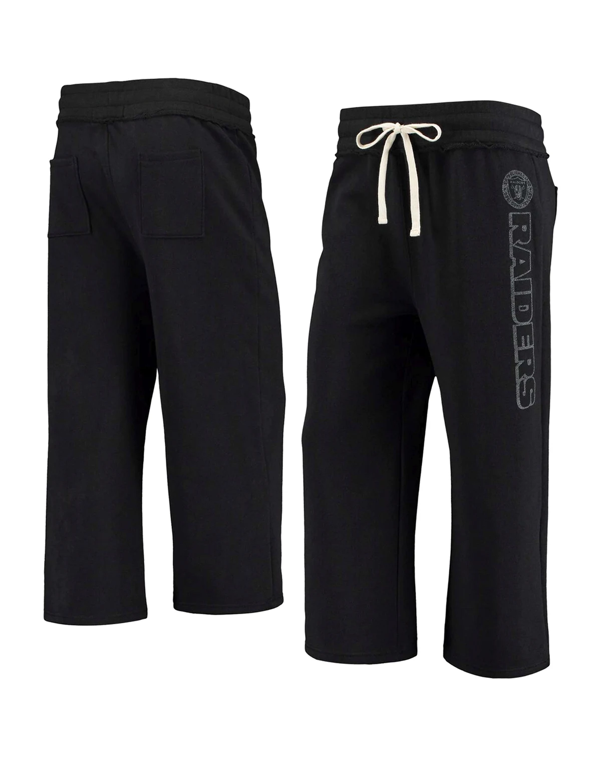 Women's  Black Las Vegas Raiders Cropped Pants