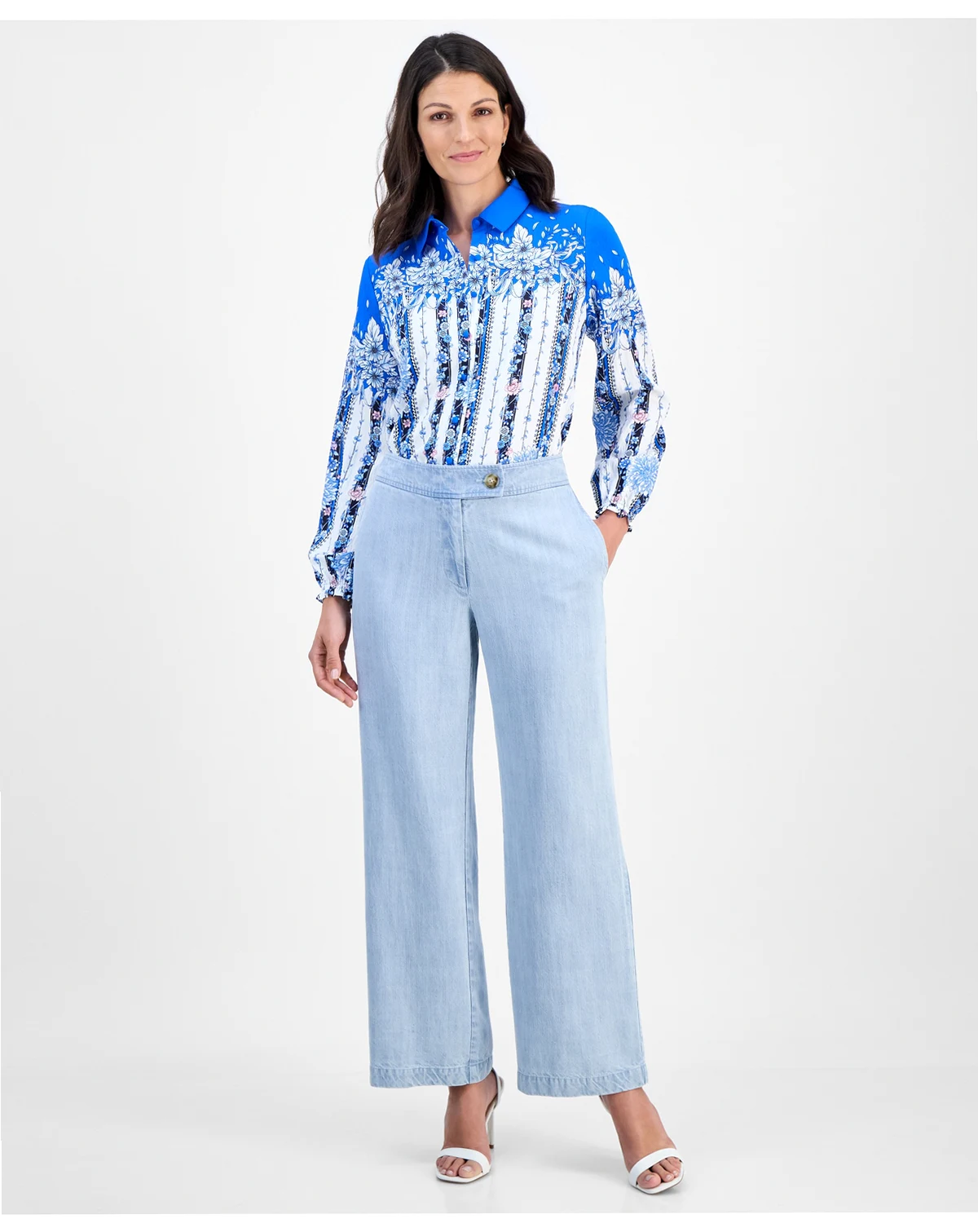 Women's High-Rise Wide-Leg Pants