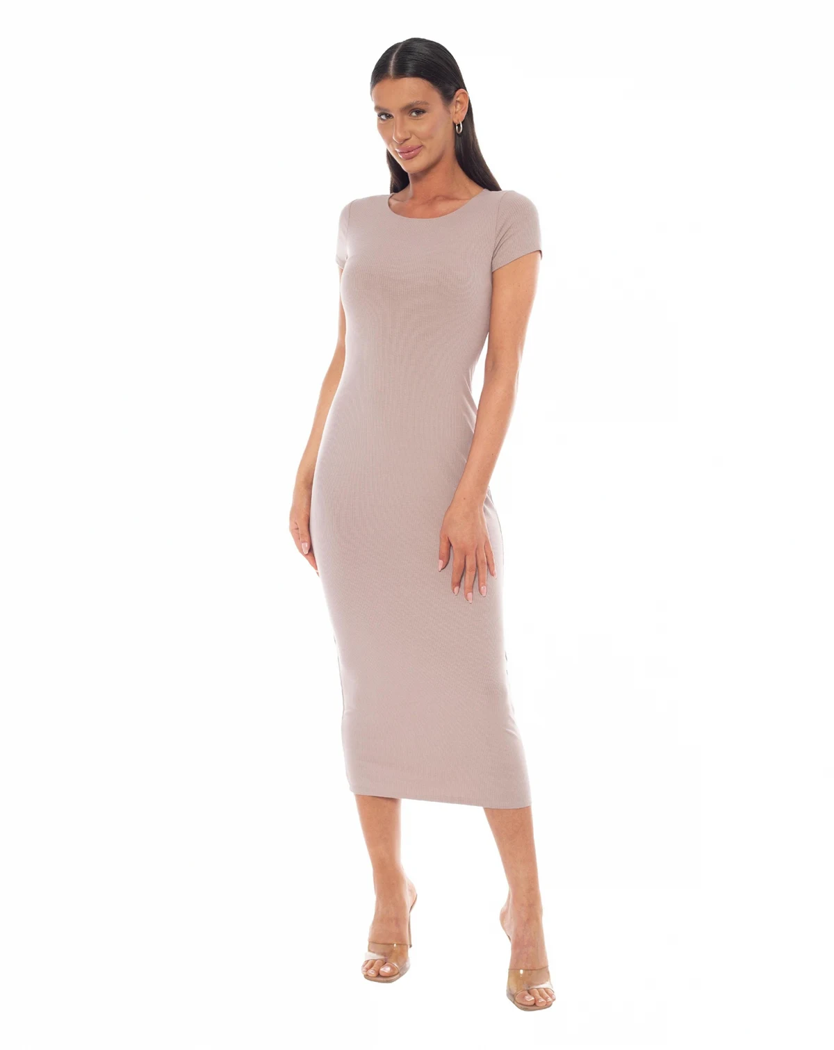 Women's Rib Maxi T-Shirt Dress