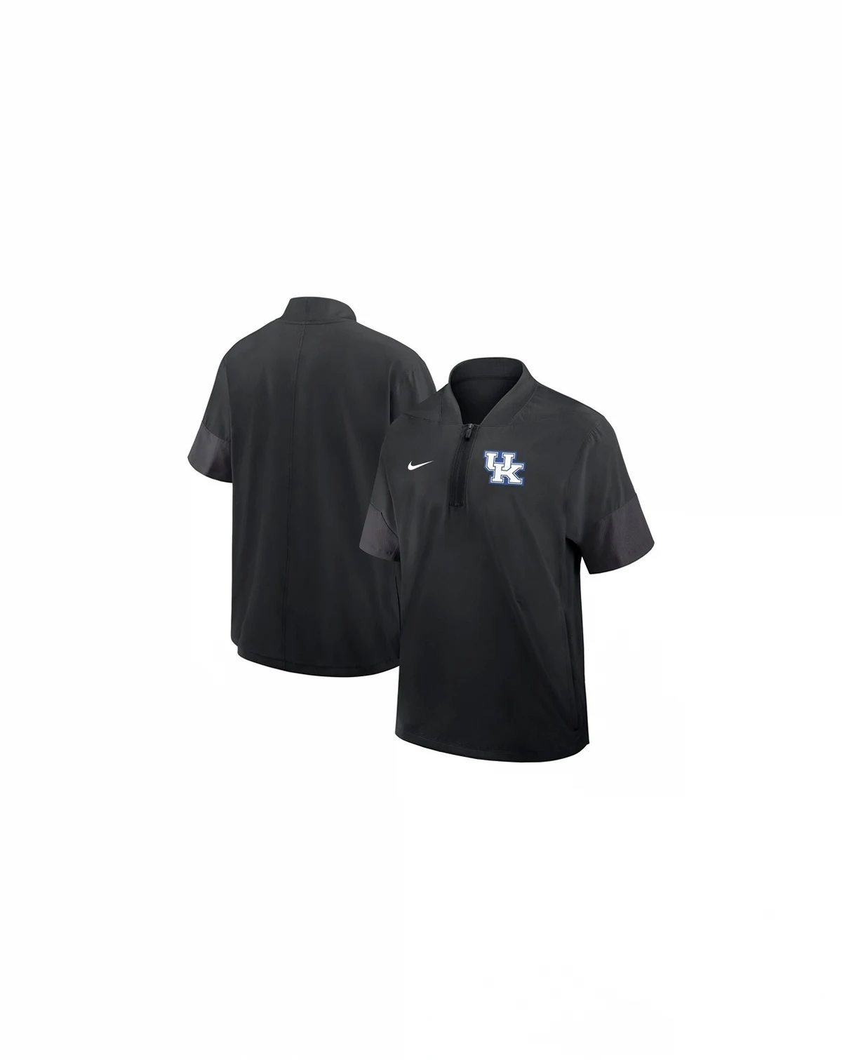 Men's Black Kentucky Wildcats 2025 Sideline Coaches Lightweight Short Sleeve Jacket