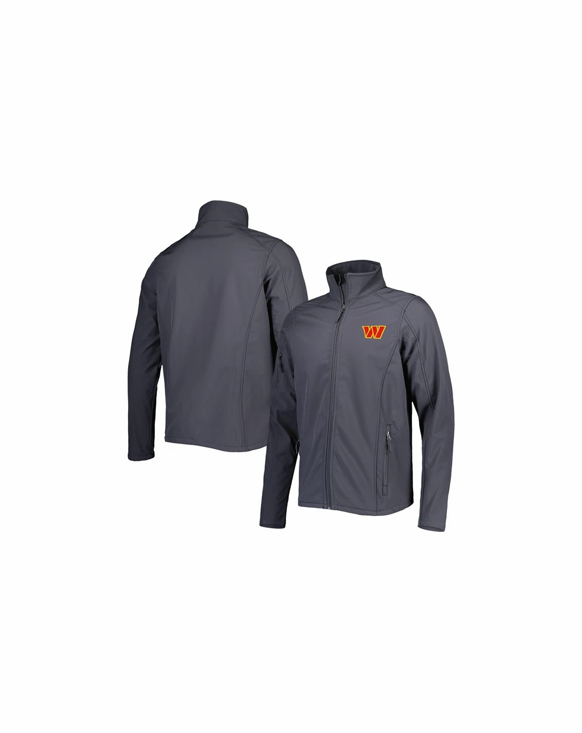 Men's Charcoal Washington Commanders Sonoma Softshell Full-Zip Jacket