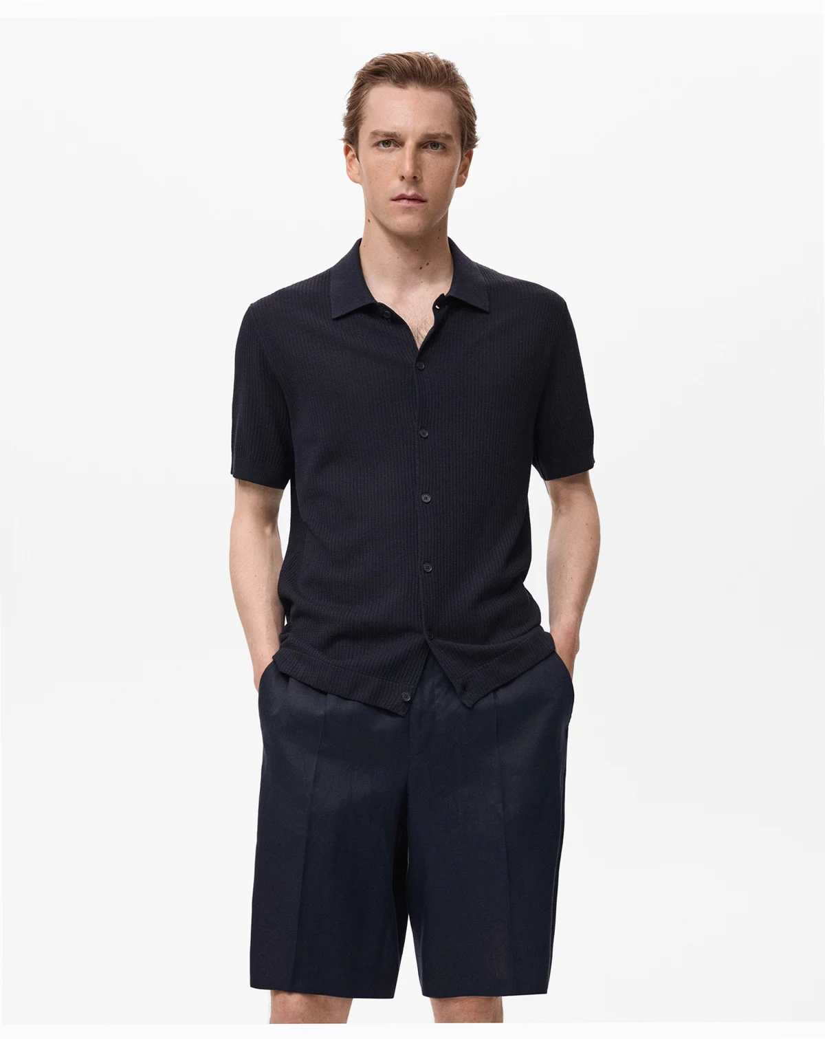 Men's Rib-Knit Shirt