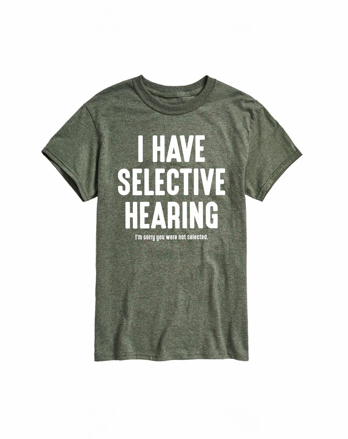 Hybrid Apparel Selective Hearing Men's Short Sleeve Tee