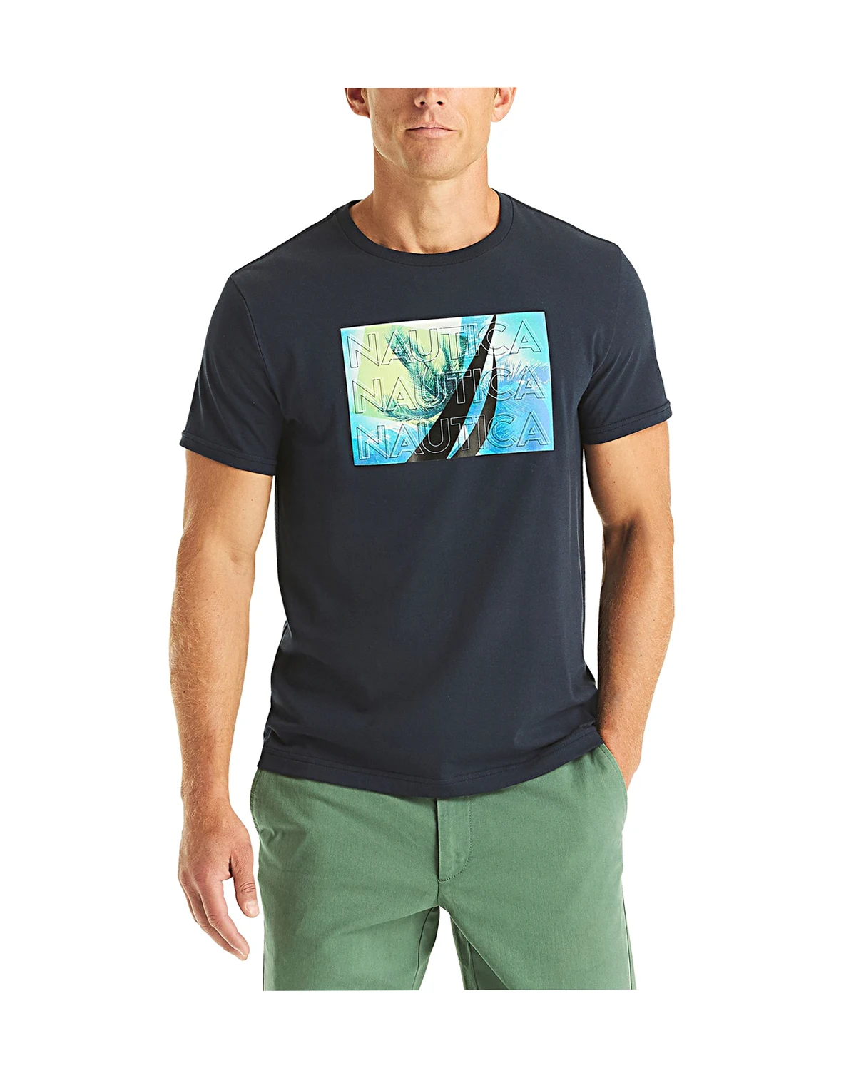 Men's Palm Tree Printed T-Shirt