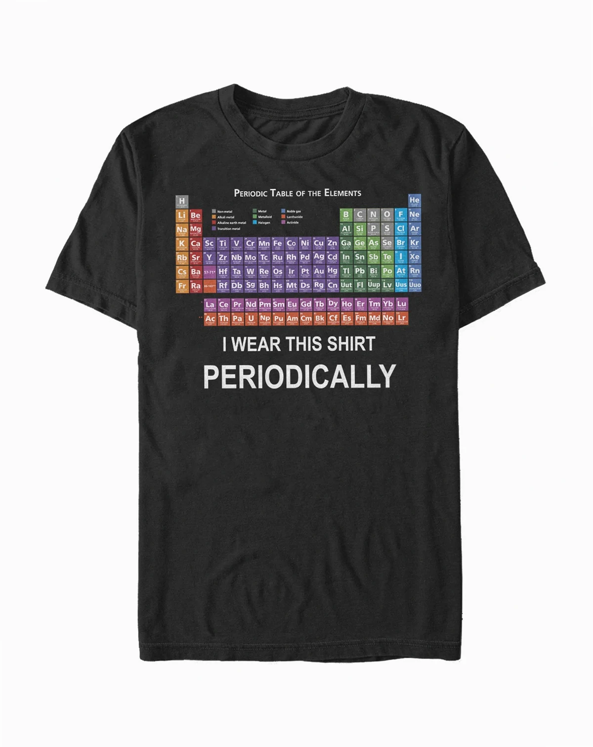 Men's Generic Additude Wear Periodically Short Sleeve Crew T-shirt