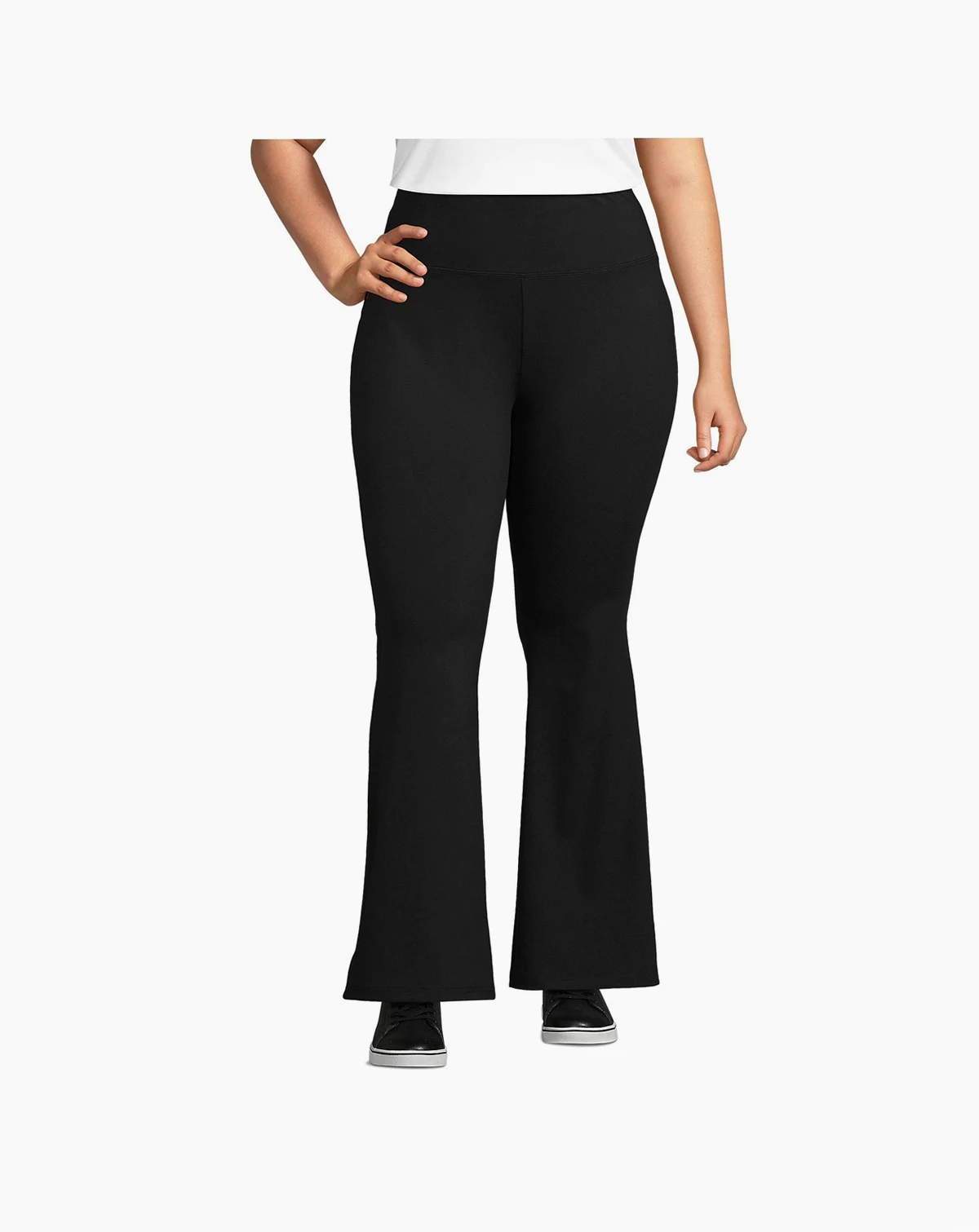 Plus Size Active Hi Impact High Rise Slim Flare Pants