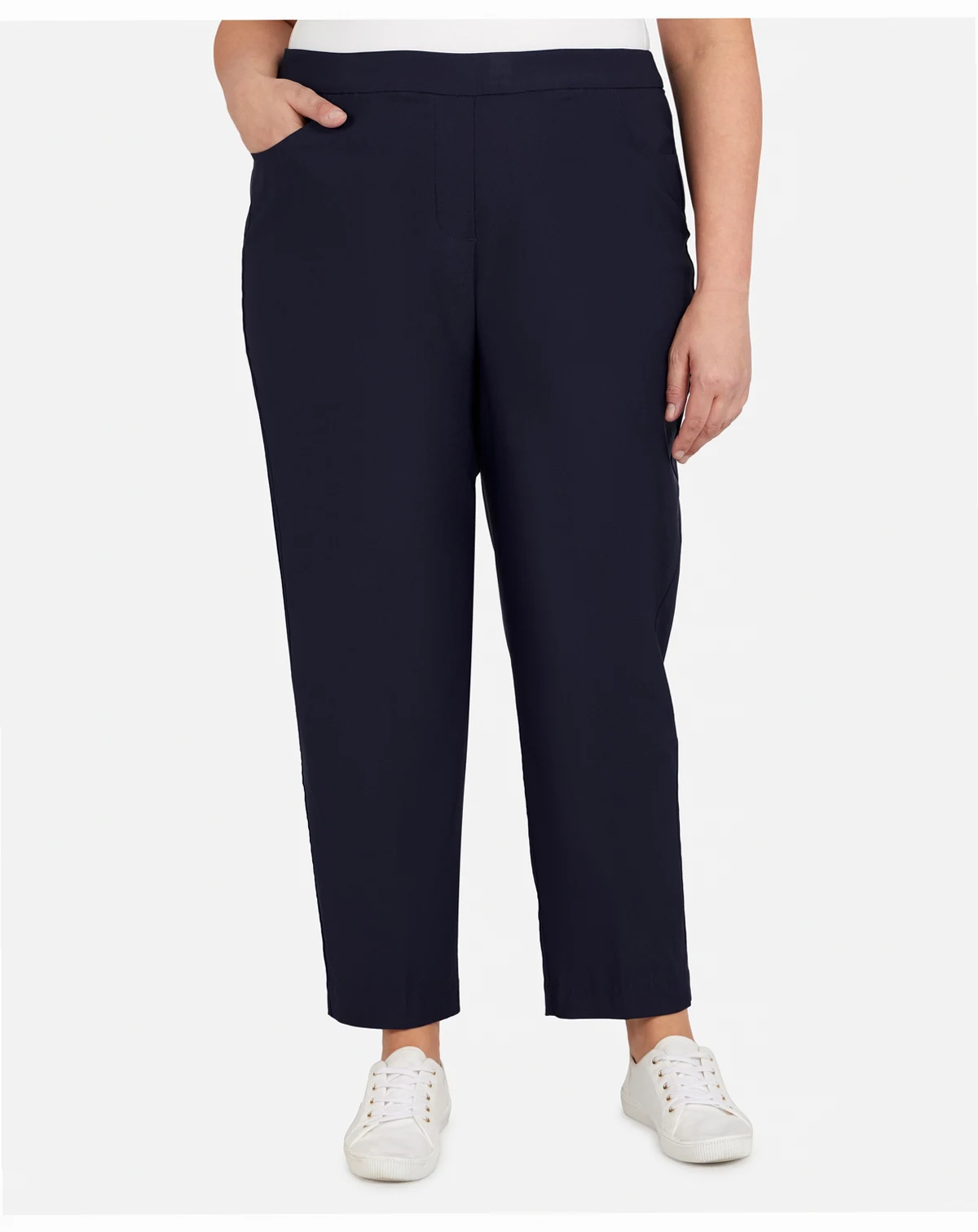 Plus Size Classic Allure Tummy Control Pull-On Average Length Pants