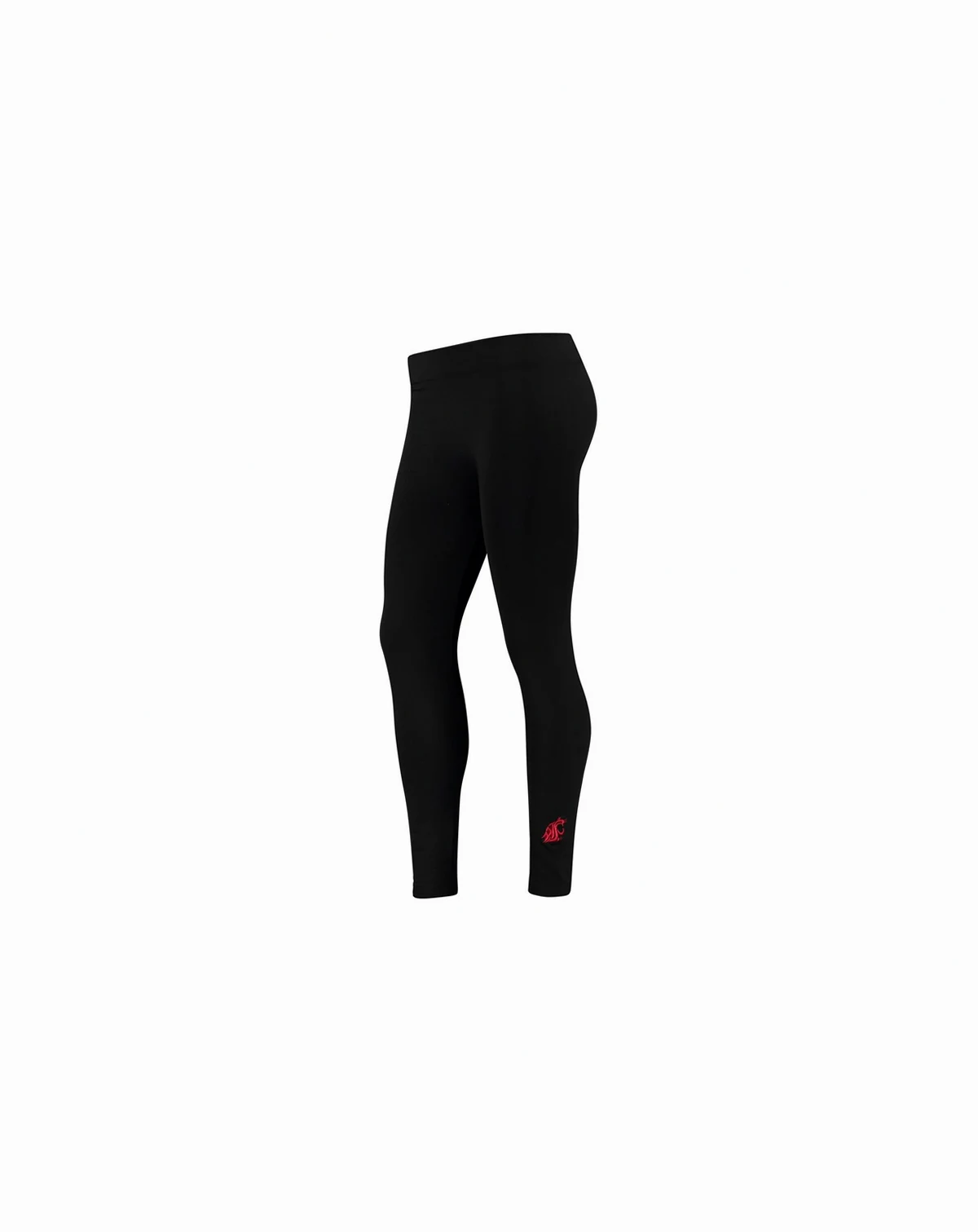 Women's Black Washington State Cougars Fleece Leggings