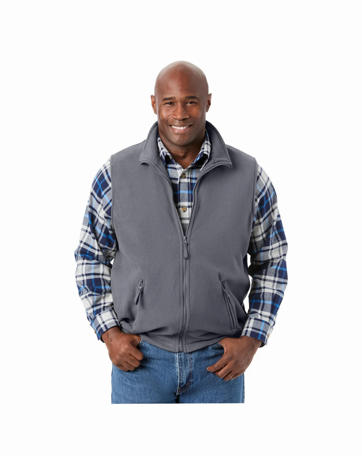 Big & Tall Explorer Plush Fleece Zip Vest