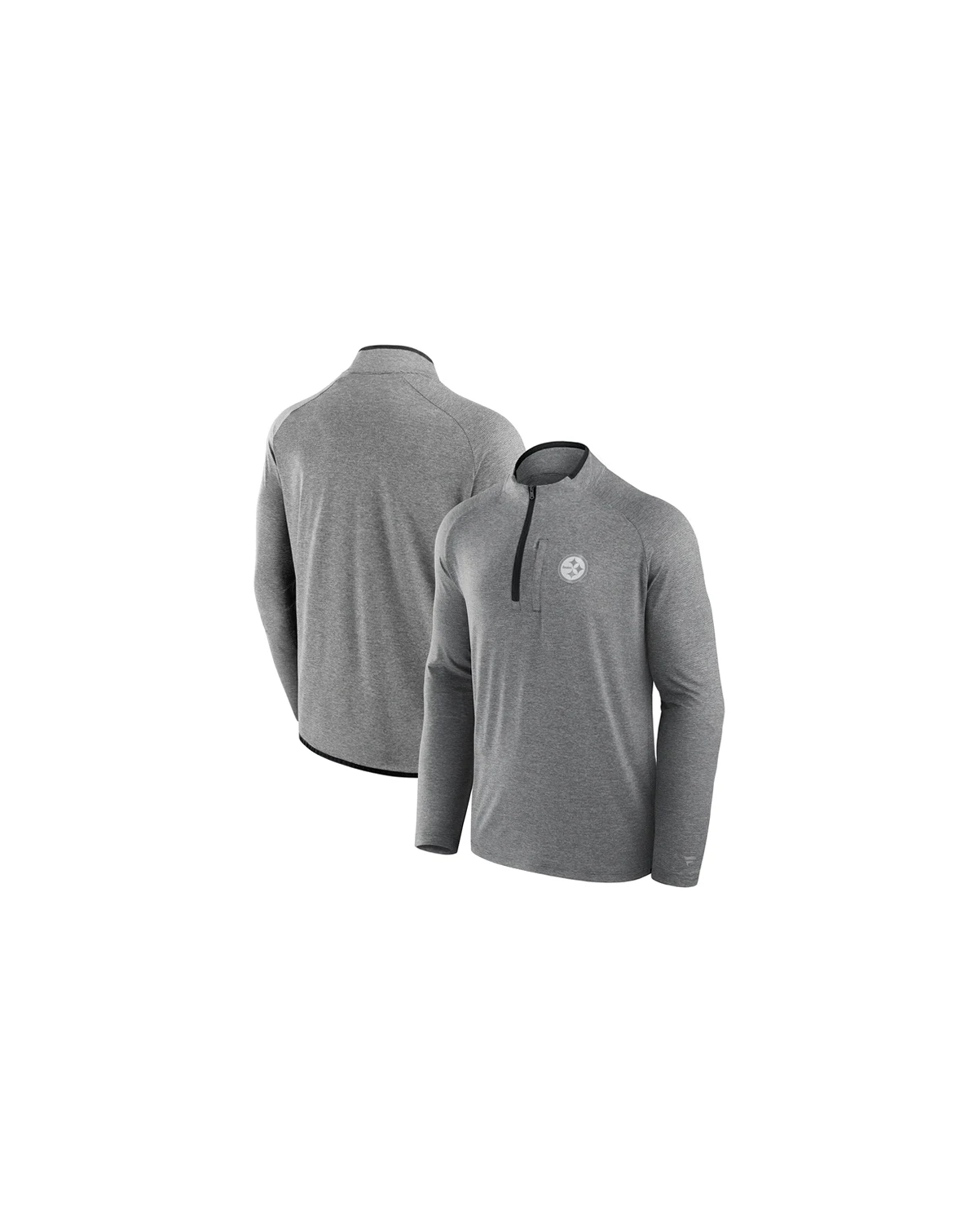 Men's and Women's Charcoal Pittsburgh Steelers Front Office Performance Primary Quarter-Zip Jacket